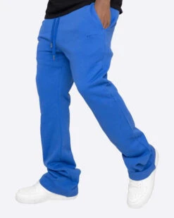 EPTM FRENCH TERRY FLARE PANTS-ROYAL