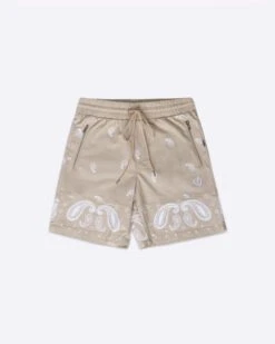 EPTM X PASCAL VINTAGE PAISLEY SHORTS-KHAKI