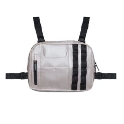 EPTM VEGAN LEATHER CHEST BAG-PEARL