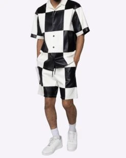 EPTM CHECKER SHORT-BLACK/WHITE