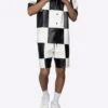 EPTM CHECKER SHIRT-BLACK/WHITE