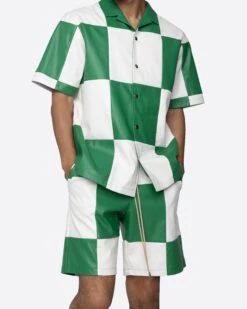 EPTM CHECKER SHIRT-GREEN/WHITE