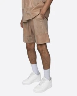 EPTM CHECKER SHORTS-TAN