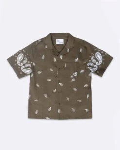 EPTM X PASCAL VINTAGE PAISLEY SHIRT-OLIVE