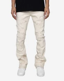 EPTM KENNY FLARE JEANS-CREAM -EPTM DenimDrop 19