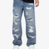 EPTM PALADIN WIDE LEG JEANS-DENIM BLUE