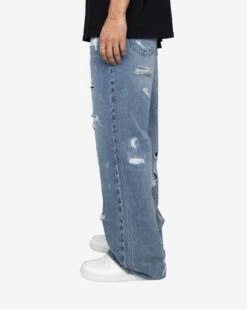 EPTM PALADIN WIDE LEG JEANS-DENIM BLUE -EPTM DenimDrop 4