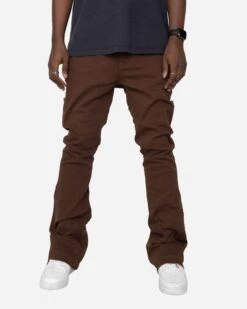 EPTM NINE FLARE PANTS-BROWN