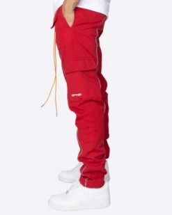 EPTM REFLECTIVE PIPING CARGO PANTS 3.0-RED -EPTM JSP 0177