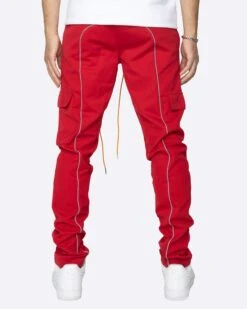 EPTM REFLECTIVE PIPING CARGO PANTS 3.0-RED -EPTM JSP 0178