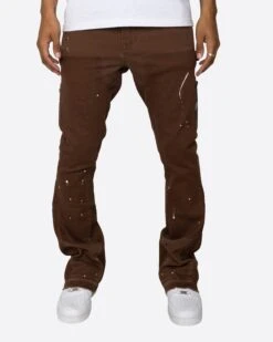 EPTM CAMO POCKET FLARE PANTS-BROWN -EPTM JSP 0399