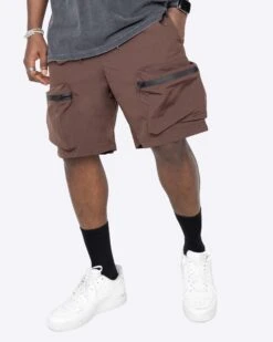 EPTM COMBAT CARGO SHORTS-BROWN