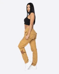EPTM WOMEN STARDOM CARGO PANTS-KHAKI