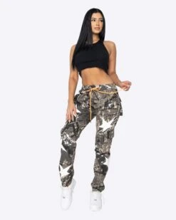 EPTM WOMEN STARDOM CARGO PANTS-HUNTER CAMO -EPTM JSP 0784