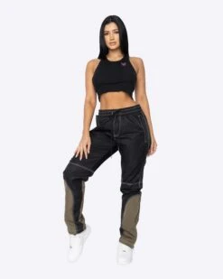 EPTM WOMEN METROPOLE TRACK PANTS-BLACK -EPTM JSP 0811