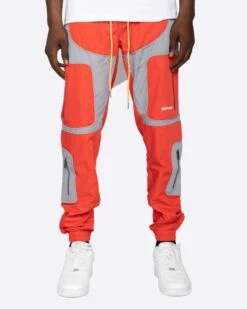 EPTM NYLON RS PANTS-RED/GREY