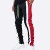 EPTM TRIO TRACK PANTS- BLACK/RED/OFF WHITE