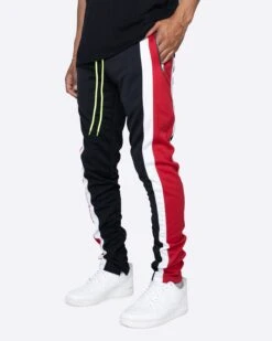 EPTM TRIO TRACK PANTS- BLACK/RED/OFF WHITE