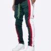 EPTM TRIO TRACK PANTS-GREEN/OFF WHITE/RED
