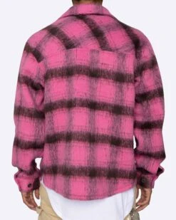 EPTM SLIT FLANNEL SHIRT-PINK -EPTM JSP 1722