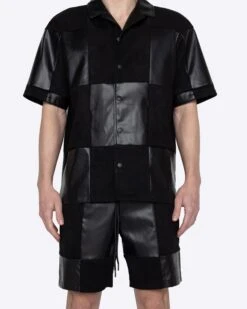 EPTM CHECKER SHIRT-BLACK