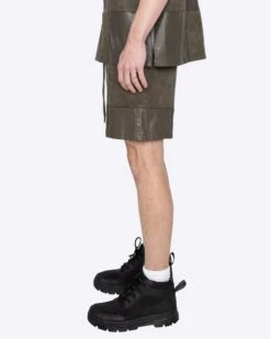 EPTM CHECKER SHORTS-OLIVE -EPTM JSP 1783