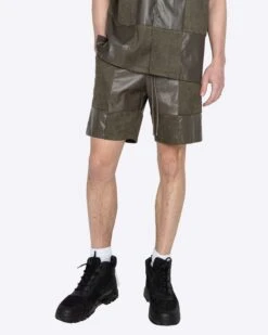 EPTM CHECKER SHORTS-OLIVE -EPTM JSP 1796