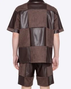 EPTM CHECKER SHIRT-BROWN -EPTM JSP 1802