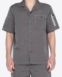 EPTM REWORK SNAP SHIRT-CHARCOAL