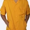 EPTM SNAP BUTTON SHIRTS-MUSTARD