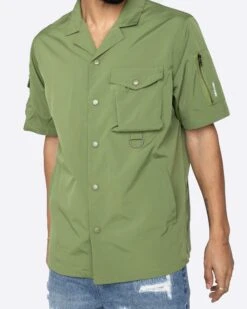 EPTM SNAP BUTTON SHIRTS-GREEN