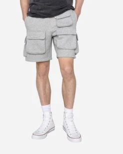 EPTM STUDIO SHORTS-HEATHER GREY -EPTM JSP 2352