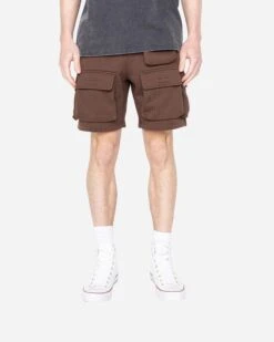 EPTM STUDIO SHORTS-BROWN