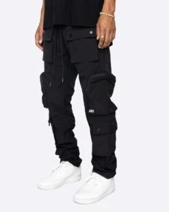 DAVE EAST "DOPE BOY" CARGOS-BLACK [RESTOCK]
