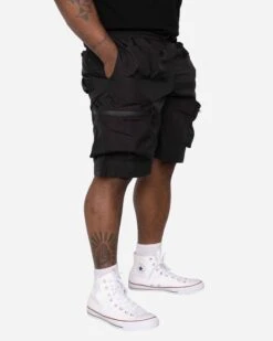 EPTM XLBOYZ COMBAT CARGO SHORTS-BLACK -EPTM JSP 2964
