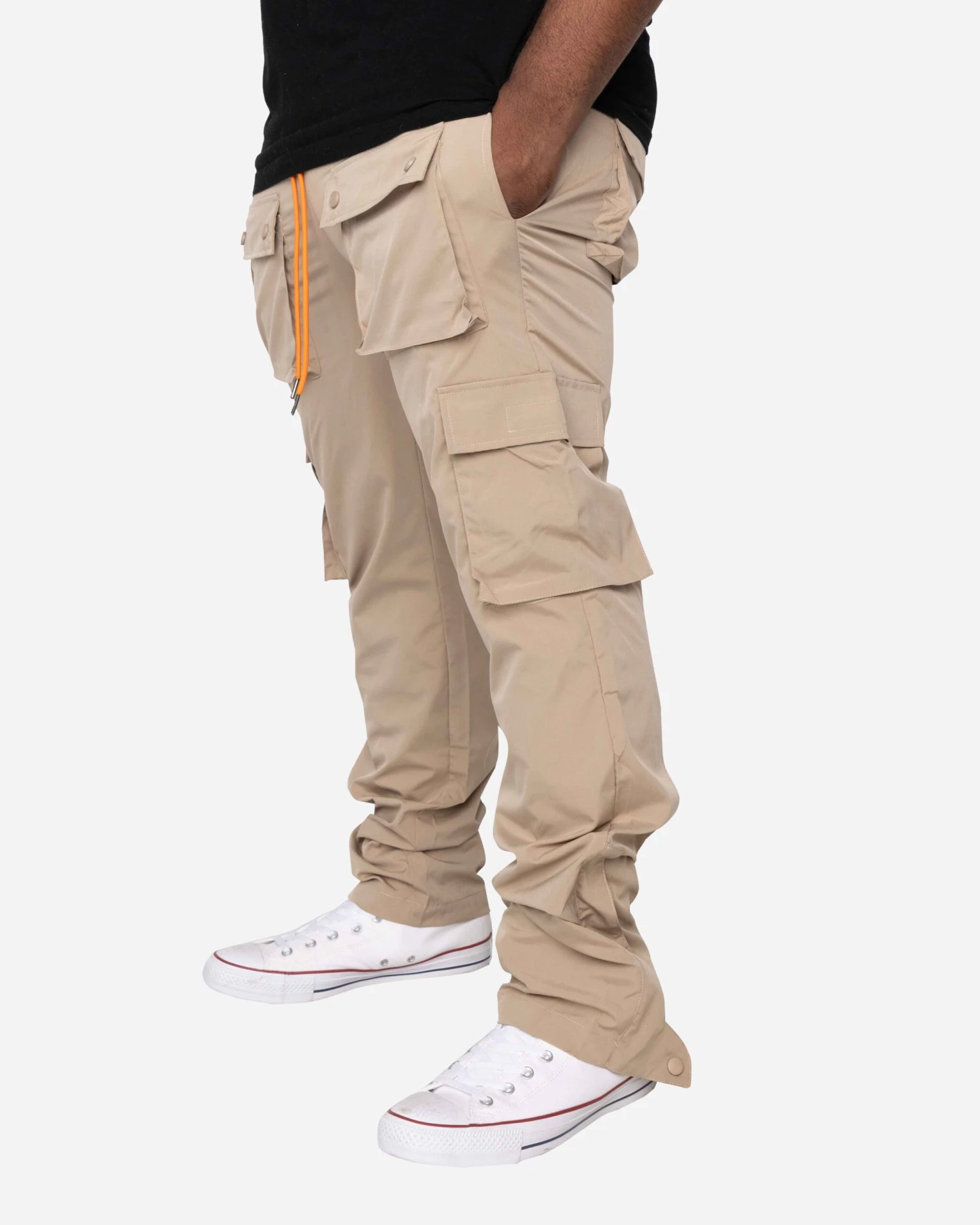 EPTM XLBOYZ SNAP CARGO PANTS-KHAKI 3 EPTM XLBOYZ SNAP CARGO PANTS-KHAKI - Image 3