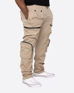 EPTM XLBOYZ COMBAT TRACK PANTS-KHAKI -EPTM JSP 3044