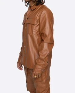 EPTM GOPACHI CARGO SHIRT-BROWN