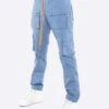 EPTM SNAP CARGO PANTS-SKY BLUE
