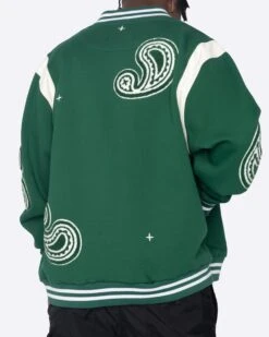 EPTM PAISLEY VARSITY JACKET-HUNTER GREEN -EPTM JSP 4145