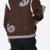 EPTM PAISLEY VARSITY JACKET-BROWN
