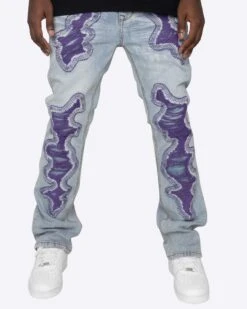 EPTM SKELETOR FLARE DENIM-PURPLE -EPTM JSP 4307