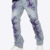 EPTM SKELETOR FLARE DENIM-PURPLE