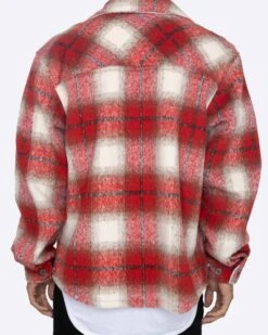 EPTM SLIT FLANNEL SHIRT-RED -EPTM JSP 4828