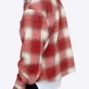 EPTM SLIT FLANNEL SHIRT-RED