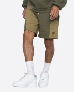 EPTM X PASCAL MARBLE SHORTS-OLIVE -EPTM JSP 4957