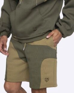 EPTM X PASCAL MARBLE SHORTS-OLIVE