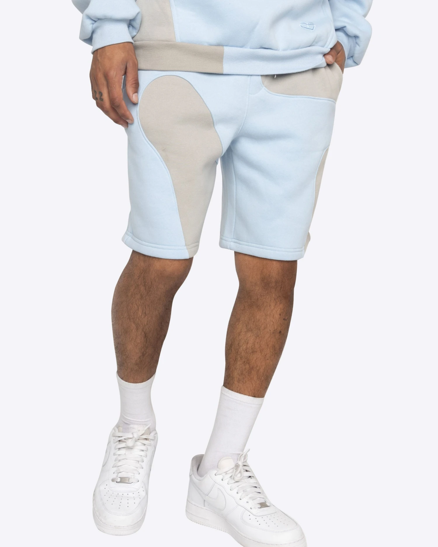 EPTM X PASCAL MARBLE SHORTS-LIGHT BLUE 1 EPTM X PASCAL MARBLE SHORTS-LIGHT BLUE
