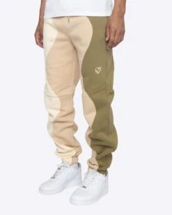 EPTM X PASCAL WAVY SWEATPANTS-KHAKI -EPTM JSP 5019