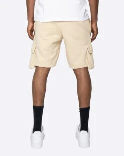 EPTM FLEECE CARGO SHORTS-KHAKI -EPTM JSP 5314